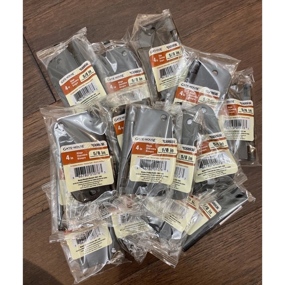 SIXTEEN (16) Gatehouse Oil Rubbed Bronze Mortise Door Hinge‎ 4" x 5/8" 0308936